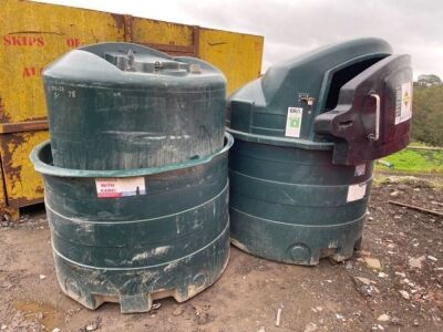 2 x 1400ltr Plastic Fuel Tank