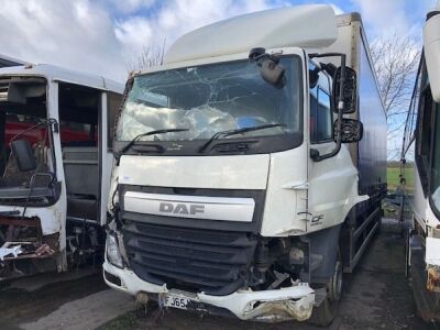 2015 DAF CF220 Euro 6 4x2 Curtainside Rigid