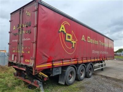 2005 Cartwright Triaxle Curtainside Trailer - 2