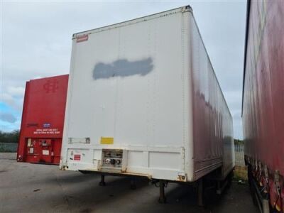 1998 Fruehauf Triaxle Step Frame Box Van Trailer