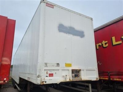 1998 Fruehauf Triaxle Step Frame Box Van Trailer - 2