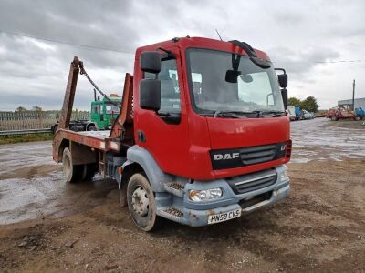 2009 DAF LF 55 220 4x2 Telescope Skip Loader 