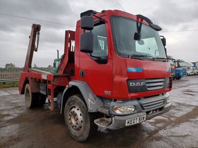 2007 DAF LF 55 220 4.2 18T Skip Loader 