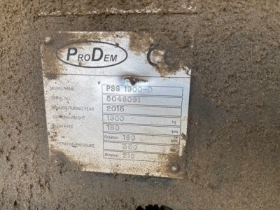 2015 Prodem PSG1900D Rotating Selector Grab 80mm Pins  - 5