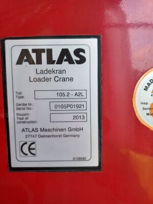 2013 DAF CF 8x2 Rear Lift Crane Flat  - 9