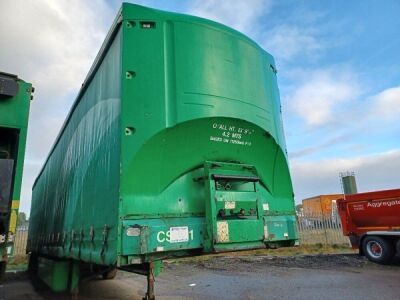 2001 Krone Triaxle Curtainside Trailer