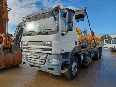 2013 DAF CF 85.410 8x4 Drawbar Hookloader