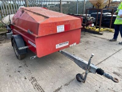 2003 Western Trailer Single Axle 1100 Ltr Drawbar Fuel Bowser - 2