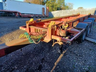 2008 Oldbury Drawbar Triaxle Big Hook Bin Trailer - 4