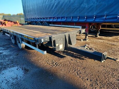 2007 SDC Tandem Axle Drawbar Flat Trailer