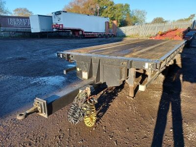 2007 SDC Tandem Axle Drawbar Flat Trailer - 2