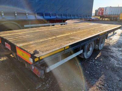 2007 SDC Tandem Axle Drawbar Flat Trailer - 3