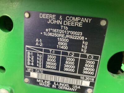2019 John Deere 6250R Tractor - 5