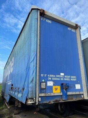 2004 SDC Tandem Axle Step Frame Double Deck Curtainside Trailer