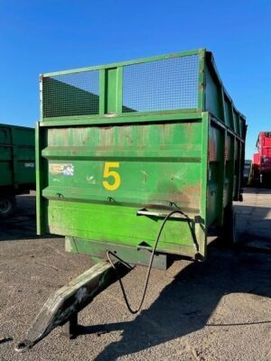 1998 Warwick Single Axle Drawbar Tipping Trailer 