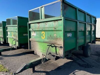 1998 Warwick Single Axle Drawbar Tipping Trailer 