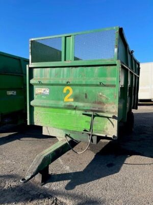 1998 Warwick Single Axle Drawbar Tipping Trailer 