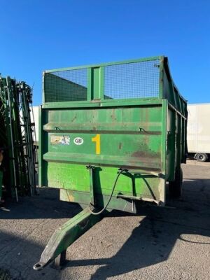 1998 Warwick Single Axle Drawbar Tipping Trailer 