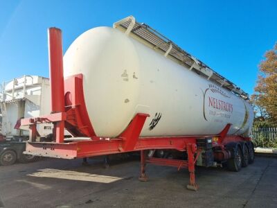 2002 Cobo 58000ltr Aluminium Triaxle Tipping Tanker Trailer 