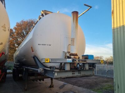 2003 Cobo 58000ltr Aluminium Triaxle Tipping Tanker Trailer