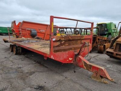 2015 Portequip PTO12 13Ton Tandem Axle Drawbar Flat Trailer