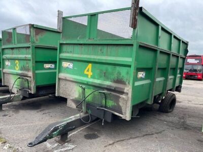 1998 Warwick Single Axle Drawbar Tipping Trailer 