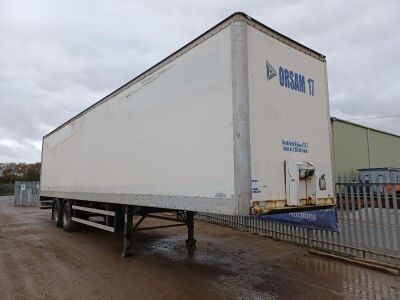 2000 Montracon Tandem Axle Box Trailer