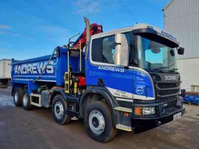 2016 Scania P450 8x4 Steel Body Grab Loader