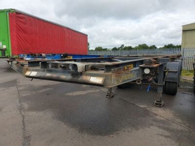 2004 Dennison Triaxle Sliding Skeletal Trailer - 2