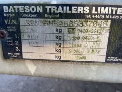Bateson Ascot Tandem Axle Drawbar Horse Trailer - 7