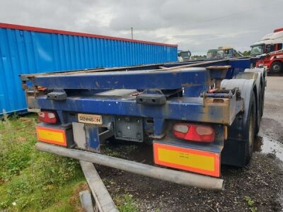 2008 Dennison Triaxle Sliding Skeletal Trailer - 4