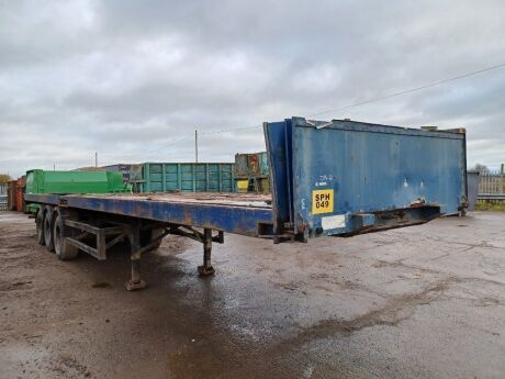 1990 Montracon Triaxle Flat Trailer