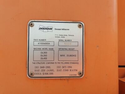 2010 Doosan DL350 Loading Shovel - 8