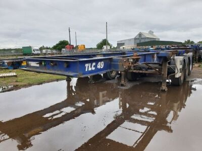 2007 SDC Triaxle Sliding Skeletal Trailer