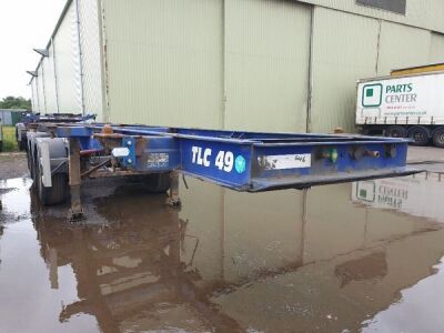 2007 SDC Triaxle Sliding Skeletal Trailer - 2