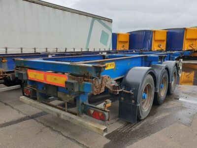 2007 SDC Triaxle Sliding Skeletal Trailer - 2