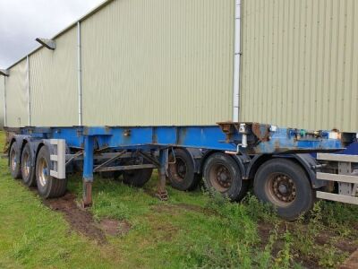 2007 SDC Triaxle Sliding Skeletal Trailer