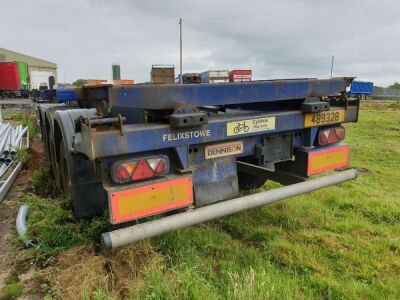 2007 Dennison Triaxle Sliding Skeletal Trailer - 4