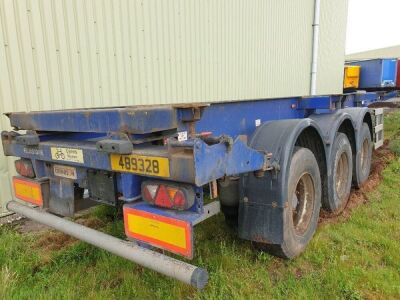 2007 Dennison Triaxle Sliding Skeletal Trailer - 5