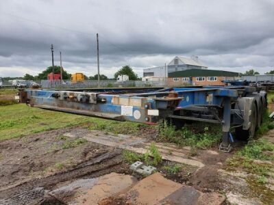 2006 SDC Triaxle Sliding Skeletal Trailer - 2