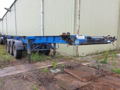 2008 SDC Triaxle Sliding Skeletal Trailer