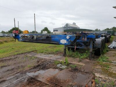 2008 SDC Triaxle Sliding Skeletal Trailer - 2