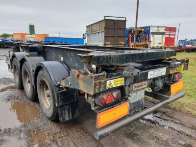 2006 Dennison Triaxle Sliding Skeletal Trailer - 3