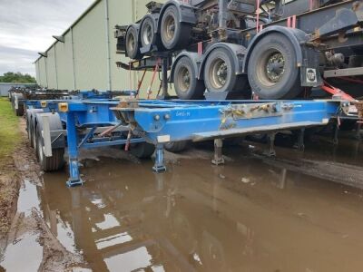 2007 SDC Triaxle Sliding Skeletal Trailer