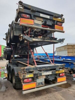 2008 Dennison Traixle Sliding Skeletal Trailer - 3