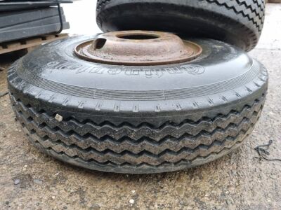 2 x Continental 10.00 R15 Tyres & 6 Stud Rims - 4