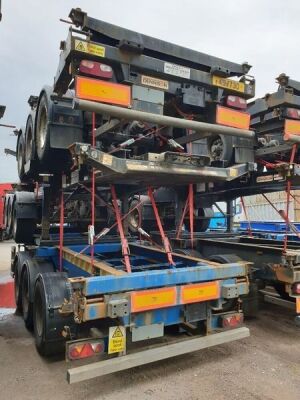 2008 Dennison Triaxle Sliding Skeletal Trailer - 3