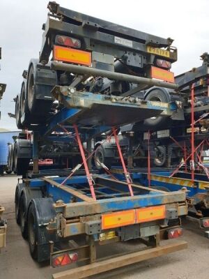 2007 Dennison Triaxle Sliding Skeletal Trailer - 3