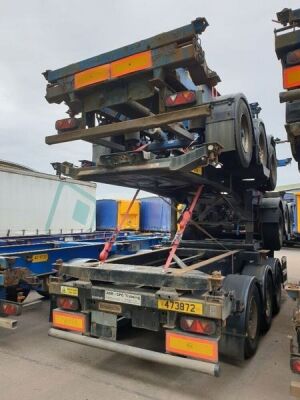 2006 Dennison Triaxle Sliding Skeletal Trailer - 4