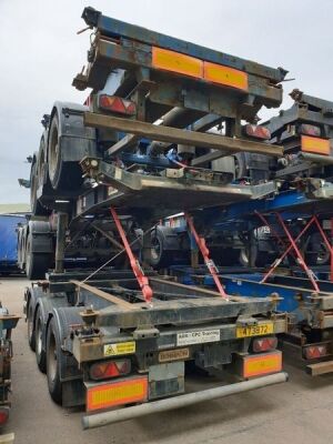 2008 Dennison Triaxle Sliding Skeletal Trailer - 3